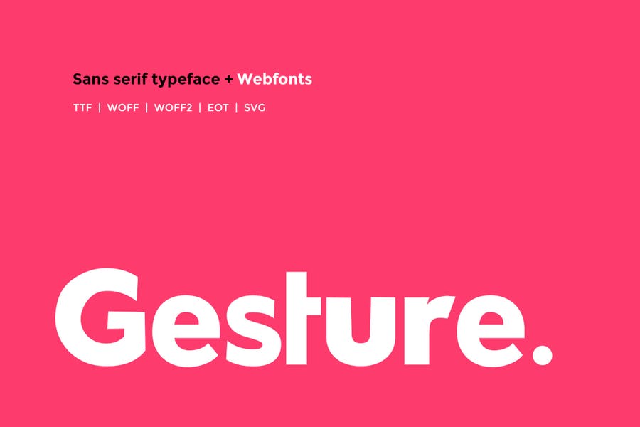 Gesture Font preview